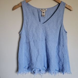 Indigo Rein Frayed Top